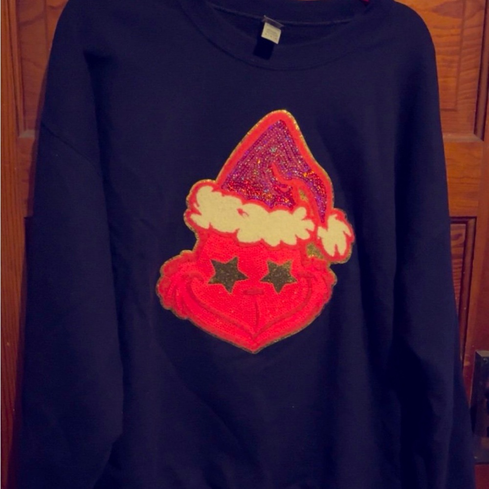 Christmas patch sweatshirt